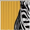 Wild Zebra Animal Print Shower Curtain For Safari Themed Bathrooms