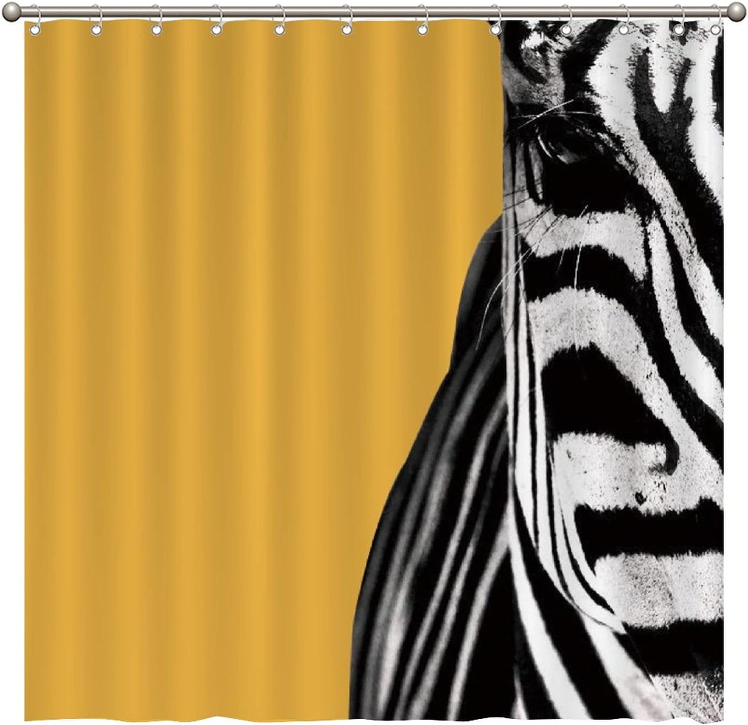 Wild Zebra Animal Print Shower Curtain For Safari Themed Bathrooms