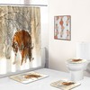 Wild and Artistic Tiger Shower Curtain for Striking Bathroom Decor