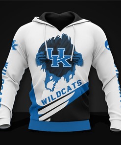 Wildcats Fans Unite With This All Over Print Kentucky Wildcats 3D Zip Hoodie