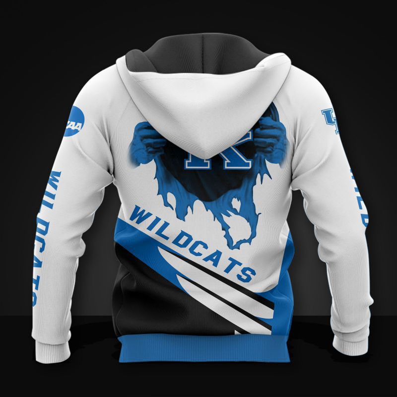 Wildcats Fans Unite With This All Over Print Kentucky Wildcats 3D Zip Hoodie