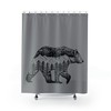 Wilderness Bear Shower Curtain - Rustic Bathroom Decor Perfect for Nature Lovers 