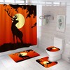 Wilderness Deer Shower Curtain With Outdoor Prints