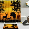 Wilderness-Themed Deer Shower Curtain For Outdoor Enthusiasts