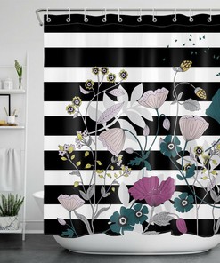 Wildflower Botanical Shower Curtain - Gorgeous Floral Design for Your Bathroom