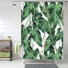 Wildflower Botanical Shower Curtain, Water Repellent Bathroom Decor with Floral Design