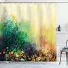 Wildflower Meadow Floral Shower Curtain For Serene Bathroom Decor