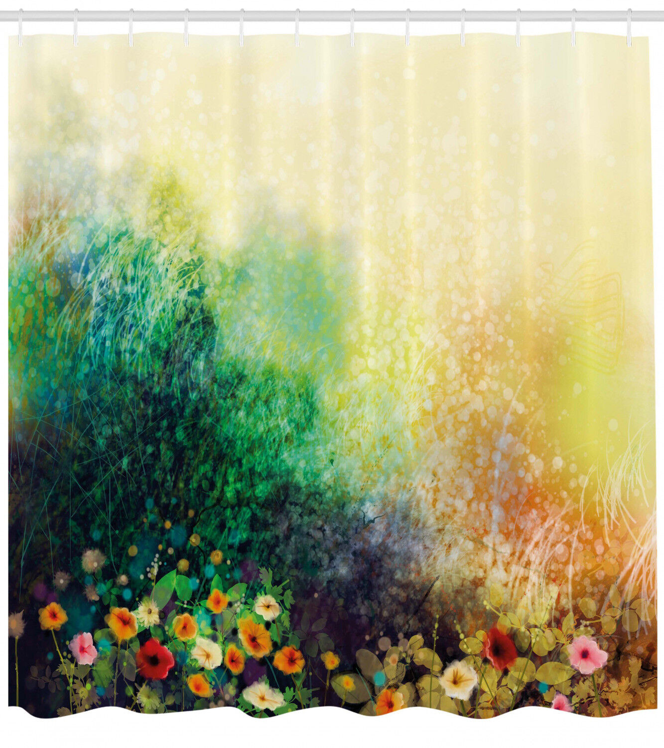 Wildflower Meadow Floral Shower Curtain For Serene Bathroom Decor - Image 2