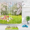 Wildflowers Forest Easter Eggs Shower Curtain For Bathroom Decor