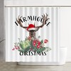 Wildlife Animal Deer Shower Curtain For Farmhouse Christmas Bathroom Decor
