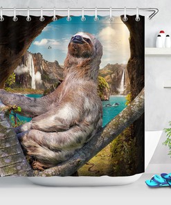Wildlife Animal Landscape Funny Koala Shower Curtain For Bathroom Decor