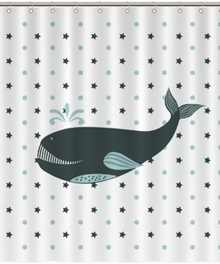Wildlife Animal Print Shower Curtain - Custom Durable Fabric