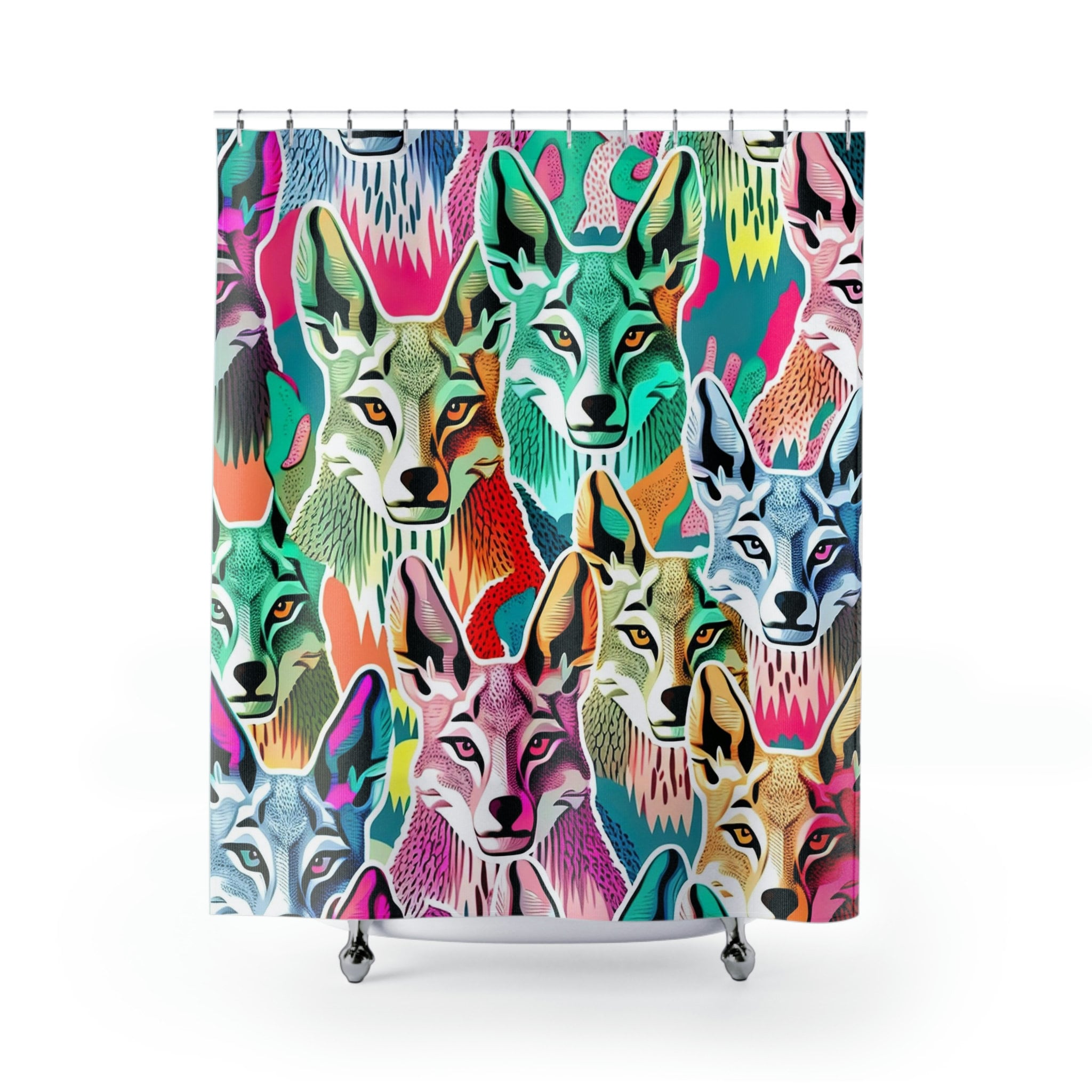 Wildlife Animal Printed Shower Curtain For Nature Lovers Bathroom Decor - Image 2