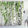 Wildlife Nature Forest Shower Curtain For Summer Decoration - Forest Shower Curtain Wildlife Nature Summer Print