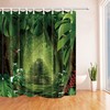 Wildlife Parrot Frogs Shower Curtain Bathroom Decor Fabric - Forest Animals Parrot Frogs