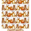 Wildlife Shower Curtain With Bears, Foxes, And Deer Print, Waterproof Bath Curtain For Bathroom