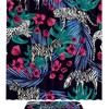 Wildlife Theme Shower Curtain with Zebras and Leopards for Unique Bathroom Decor