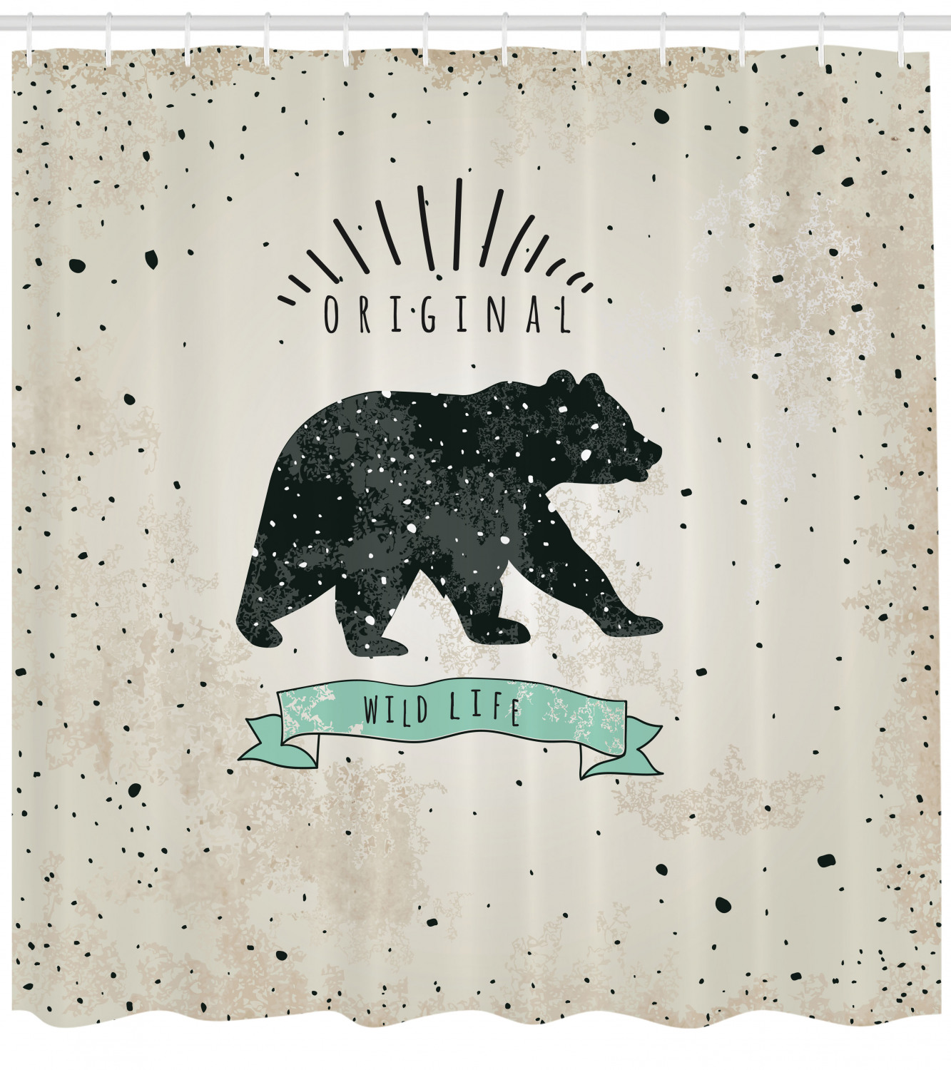 Wildlife-Inspired Shower Curtain For Bathroom With Animals Design - Image 4