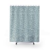William Morris Antique Bathroom Shower Curtain with Bird & Anemone Soft Blue Pattern Vintage English Bathroom Accessory