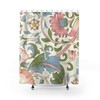 William Morris Antique Lodden Pink Blue Cream Pattern Vintage English Floral Bathroom Accessory Shower Curtain
