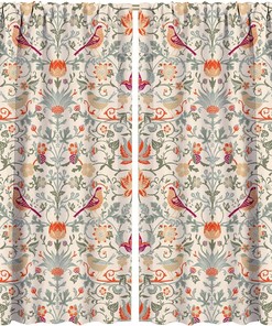 William Morris Bohemian Curtains - Retro Original Design Perfect For Home Decoration