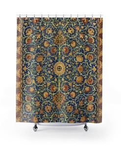 William Morris Boho Pattern Shower Curtain - Bathroom Decorative Ideas
