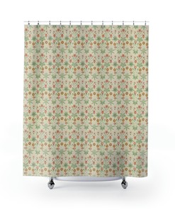 William Morris Daisy Shower Curtain - Elegant Bathroom Design