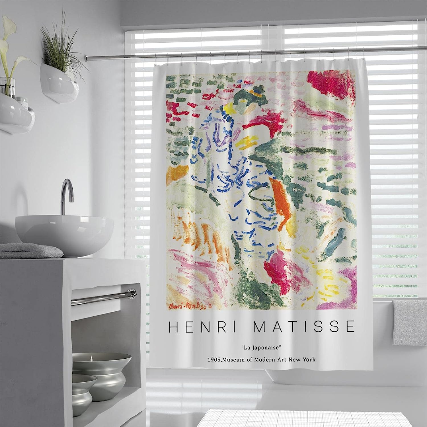 William Morris Floral Pattern Shower Curtain for a Vibrant and Artistic Bathroom Decor