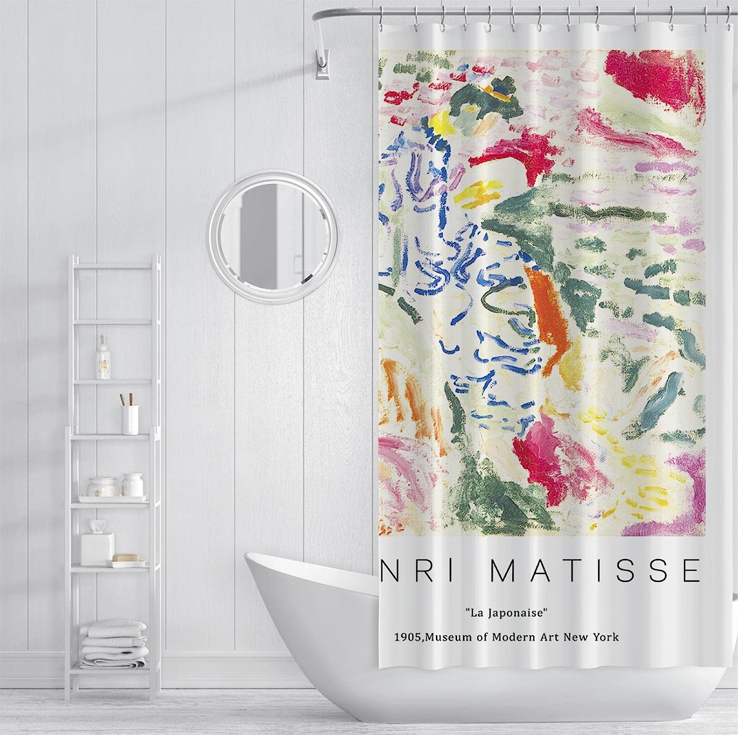 William Morris Floral Pattern Shower Curtain for a Vibrant and Artistic Bathroom Decor