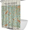 William Morris Plant and Owl Waterproof Shower Curtain for a Chic and Nature-inspired Bathroom Decor