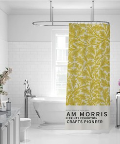William Morris Poetic Autumn Leaves Shower Curtain for a Serene and Peaceful Bathroom Decor
