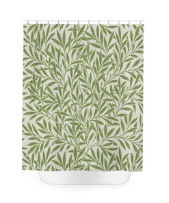 William Morris Willow Pattern Shower Curtain in Vintage-Inspired Design for the Modern Romantic Bathroom