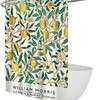 William Morris Yellow Lemon and Green Branch Shower Curtain for a Refreshing and Vibrant Bathroom Decor