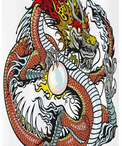 Wings Creature Dragon Shower Curtain Stable