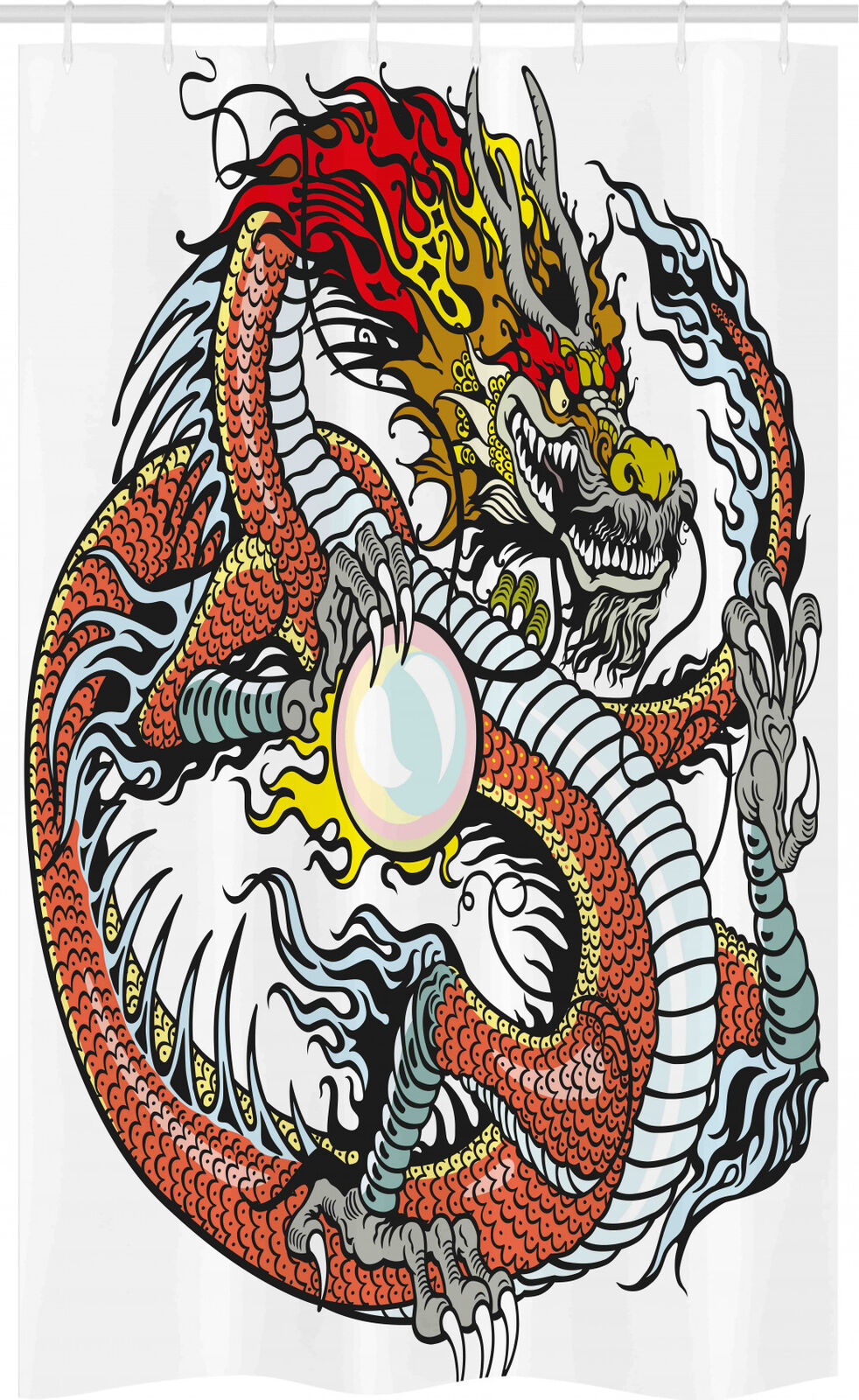 Wings Creature Dragon Shower Curtain Stable