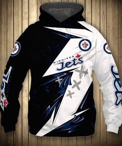 Winnipeg Jets Thunder Design 3D All Over Print Hoodie Gift For Fans