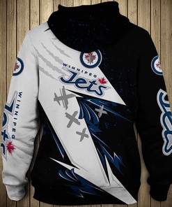 Winnipeg Jets Thunder Design 3D All Over Print Hoodie Gift For Fans