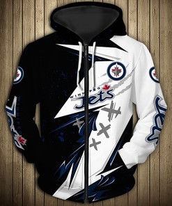 Winnipeg Jets Thunder Design 3D All Over Print Hoodie Gift For Fans