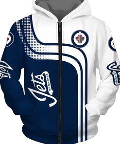 Winnipeg Jets Zip-Up Hoodie Pullover Gift For Fans