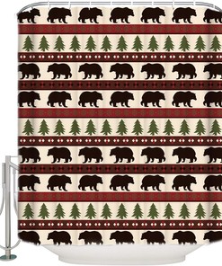 Winter Bear Shower Curtain, Perfect Addition To Your Xmas Decor