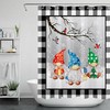 Winter Cardinal Gnome Shower Curtain - Lovely Bathroom Accessories