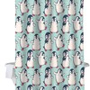 Winter Penguin Baby Dancing and Cute Penguin Print Shower Curtain for Bathroom Decor