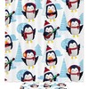 Winter Penguin Pattern Shower Curtain for Bathroom Decor 
