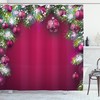 Winter Scene Animal Featuring Deer Shower Curtain For Festive Bathroom Decor