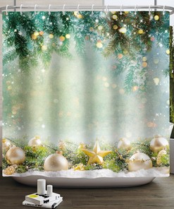 Winter Snow Animal Polar Bear Shower Curtain