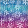Winter Snowflake Shower Curtainmas Ice Holiday Bathroom Decoration By Allenjoy - Durable And Fabric Bathtub Sets