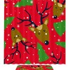 Winter Wonderland Deer And Snowflake Shower Curtain For Bathroom
