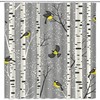 Winter Wonderland Shower Curtain With Snowing Aspen Forest Design