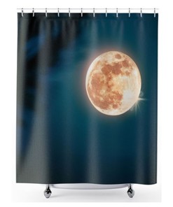 Wish Fulfilled Full Moon Shower Curtain For A Positive Bath