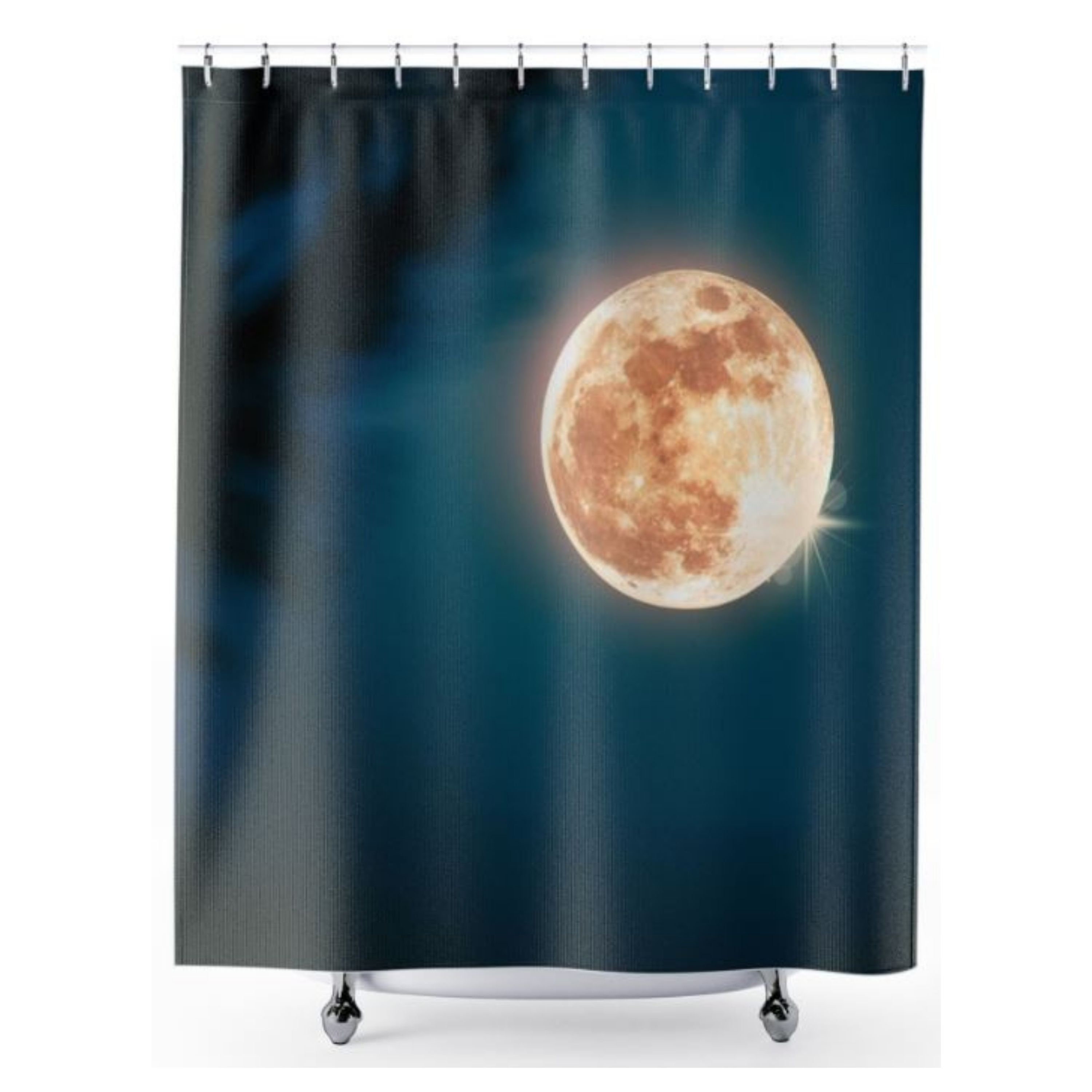 Wish Fulfilled Full Moon Shower Curtain For A Positive Bath
